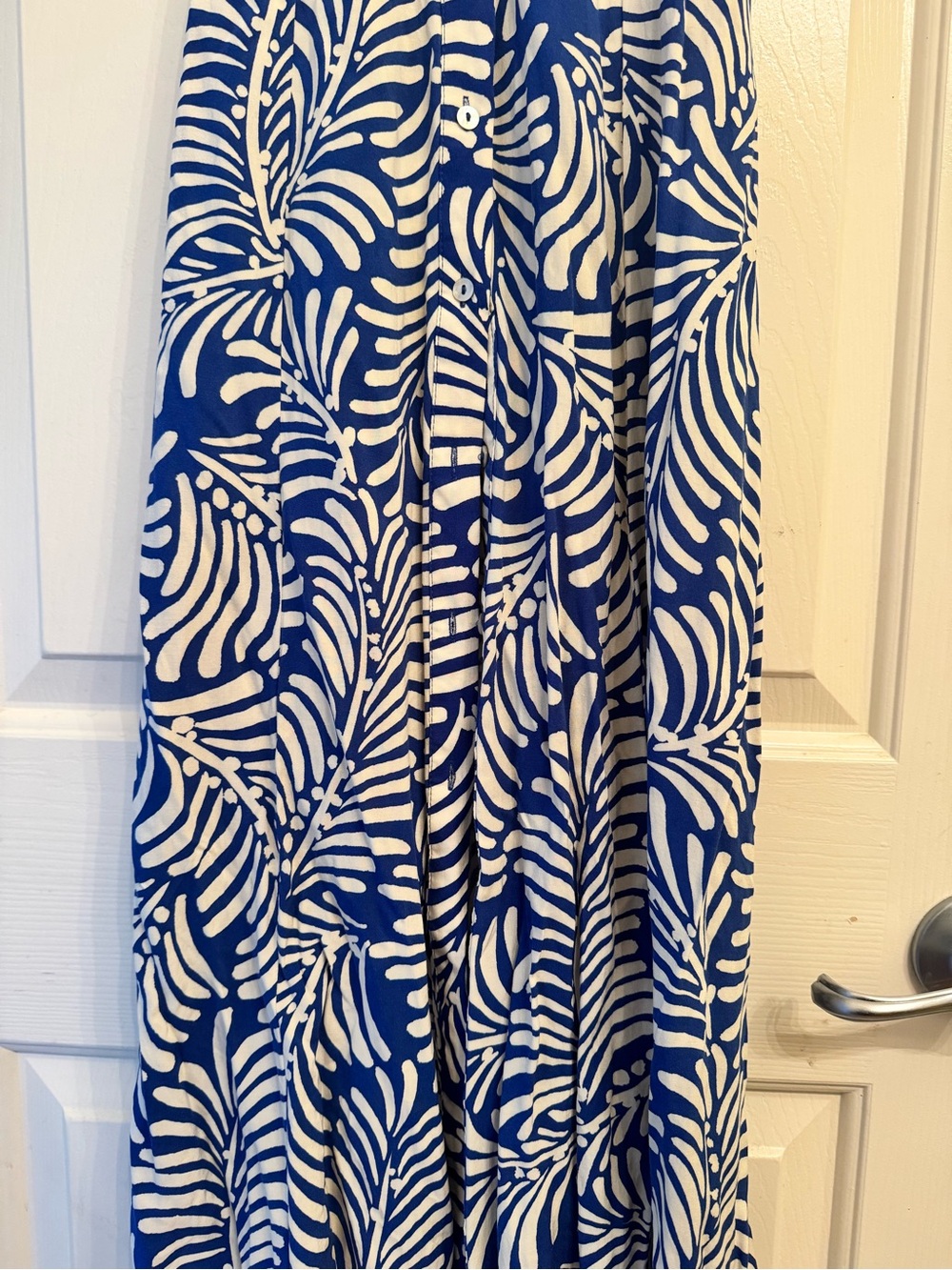 TWO H&M Spring/Summer Dresses Blue & White / Black & White Floral Patterned - Picture 4 of 9